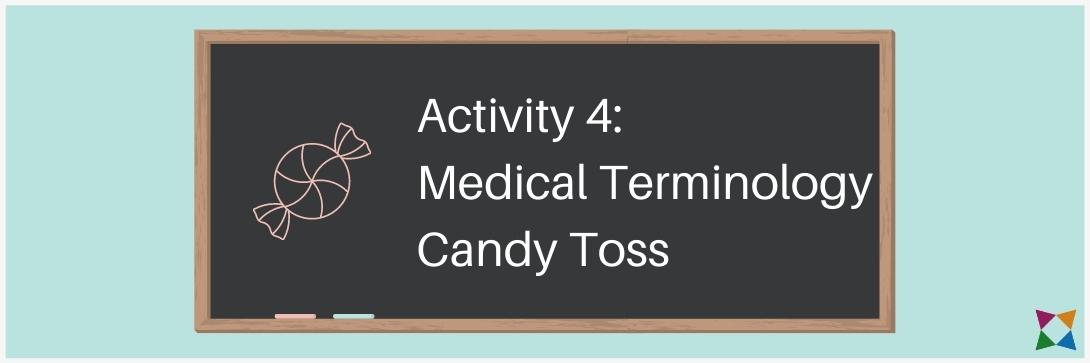 medical terminology activity candy toss